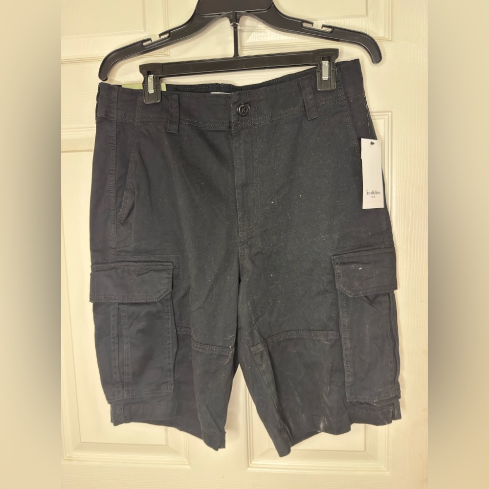 Men's Black Cargo Shorts